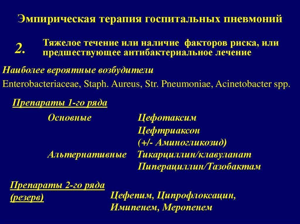 Как понять что пневмония проходит у взрослого. Принципы лечения внутрибольничной пневмонии. Эмпирическая антибактериальная терапия внутрибольничной пневмонии. Синдромы пневмонии у взрослого. Антимикробная терапия внутрибольничной пневмонии.