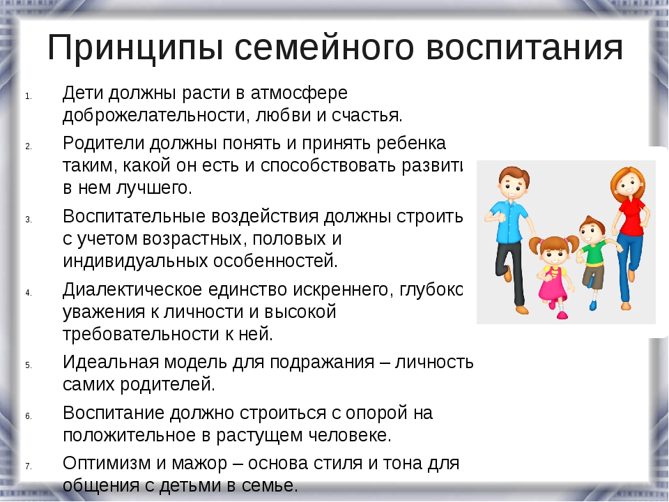 Главные принципы воспитания детей. Принципы воспитания в семье. Принципы семейного воспитания. Основные принципы воспитания детей в семье. Принципы успешного воспитания ребёнка в семье.