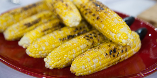Grilled Corn with Chili Honey Butter