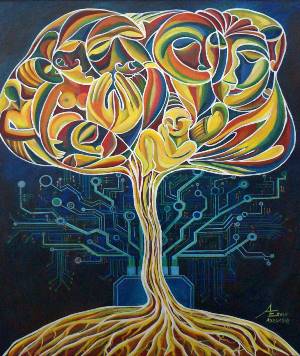 &quot;Tree of Life. Placenta&quot;, a painting by Ekaterina Abramova